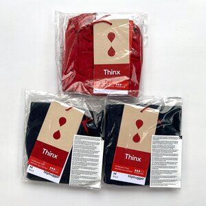 NWT THINX Hiphugger Period Underwear - 3 pairs - Sz Med - Moderate Absorbency